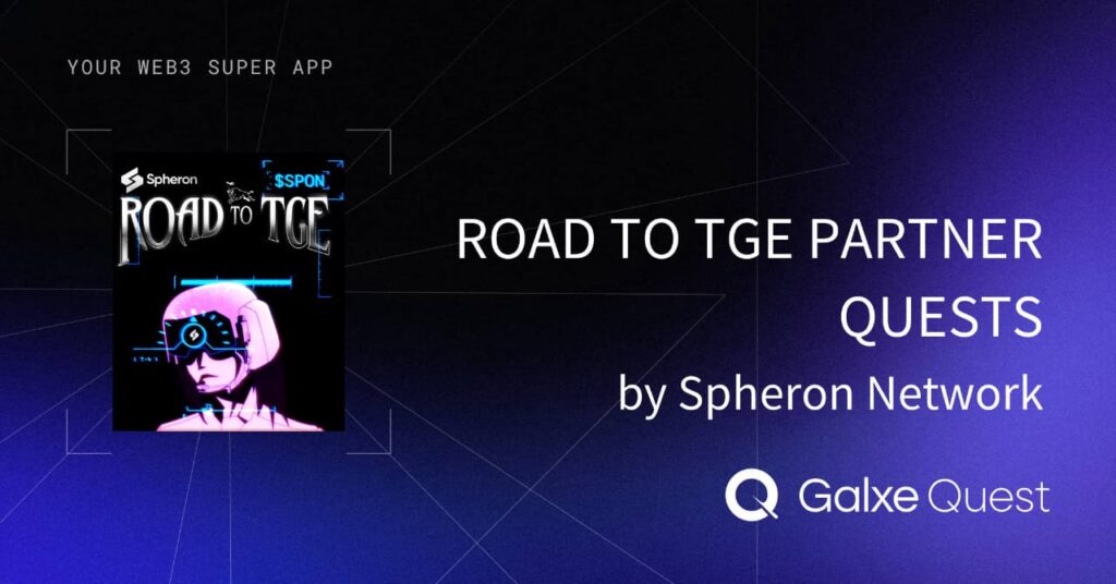 The Spheron Partner Quest "Road to TGE" is now active