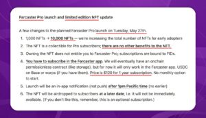 Farcaster's Airdrop