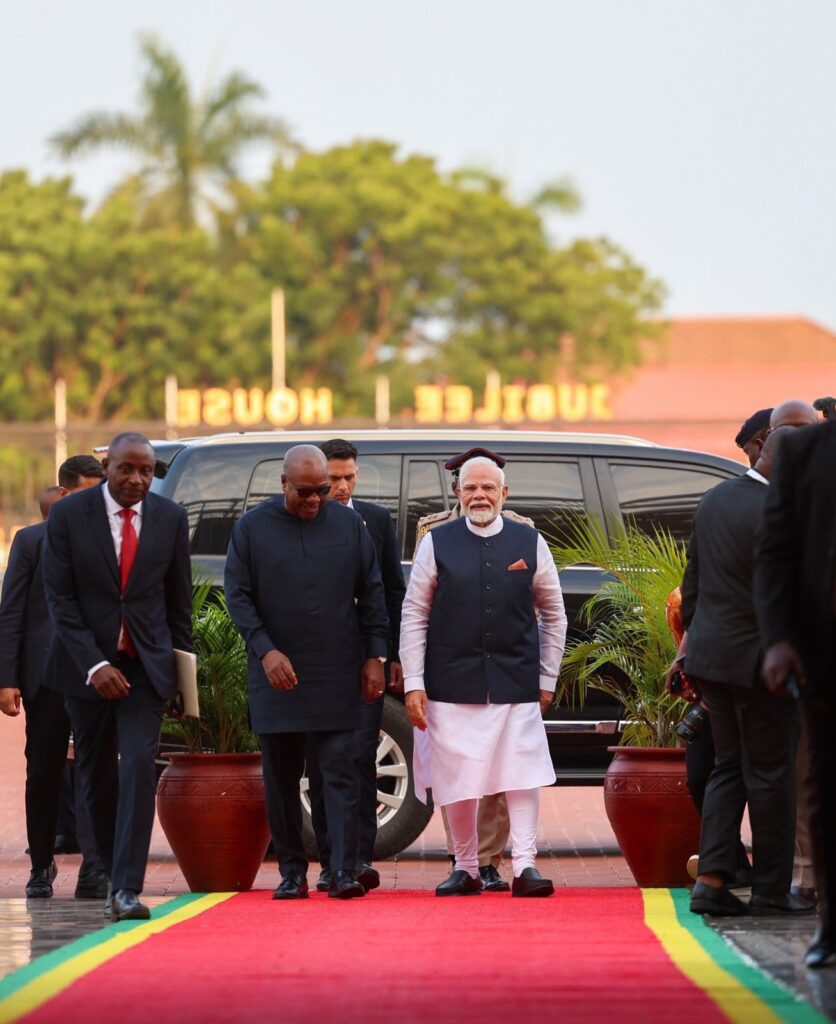 PM states India has more than 2,500 political parties, creating a buzz in the Ghana Parliament