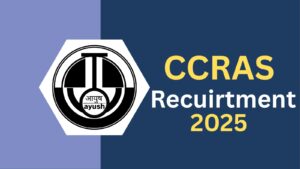 CCRAS MTS Recruitment 2025